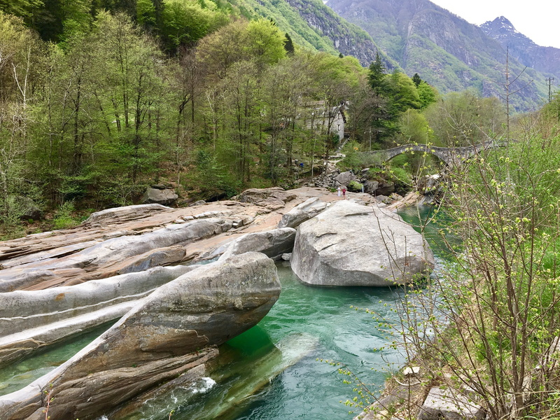 lago maggiore, beauty in nature, water, rock, construction, glacier, europe, swim, no people, day, road, switzerland, landscape, summer, tree, bridge, away