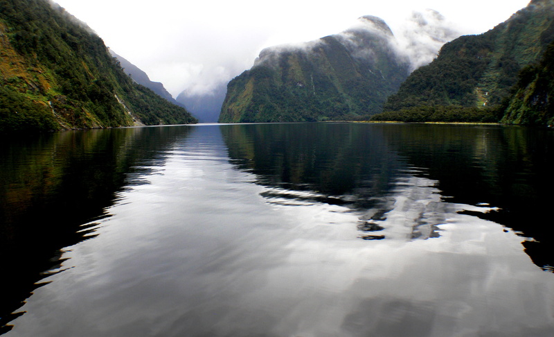 New Zealand, DMC, flickr, New  Zealand, nature, geo tagged, lover, 1080P, mountain, South Island NZ, Still waters, Doubtful Sound, body, water, landscape