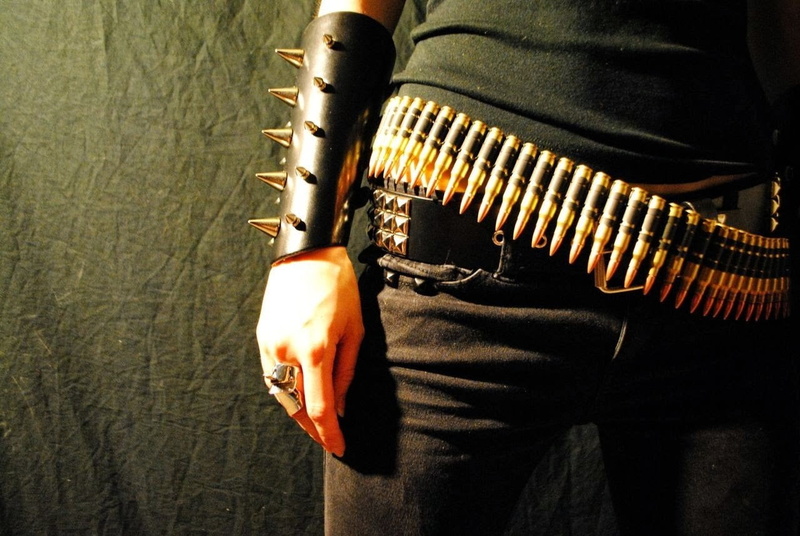 shirt, close-up, communication, metal music, adult, bullet, warning sign, standing, clothing, weapon, men, gun, human hand, indoors, 720P, sunlight, aggression