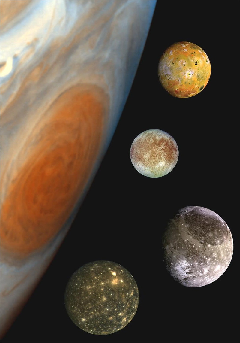 astronomy, nature, five, Stains, planetary moon, science, Jupiter, no people, illustration, space, close-up, space travel, eclipse, orange color, natural phenomenon