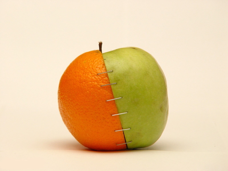 healthy eating, food, 720P, freshness, food and drink, studio shot, single object, Orange, plant stem, comparison, Apple, fruit, Stapler, apple - fruit