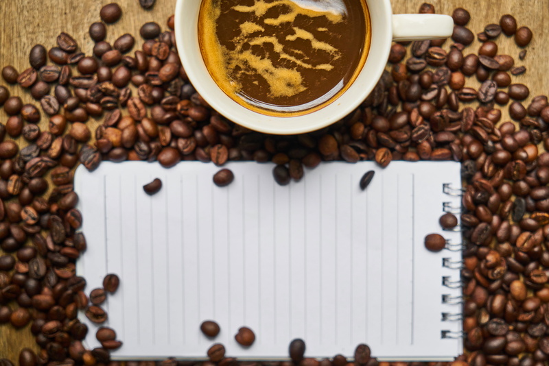 restaurant, notebook, page, roasted coffee bean, macro, nutrition, freshness, healthy lifestyle, cappuccino, Beverage, read, coffee - drink, drink, wood