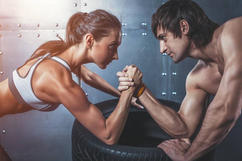 man, 5K, woman, physical state, concentration, arm wrestling
