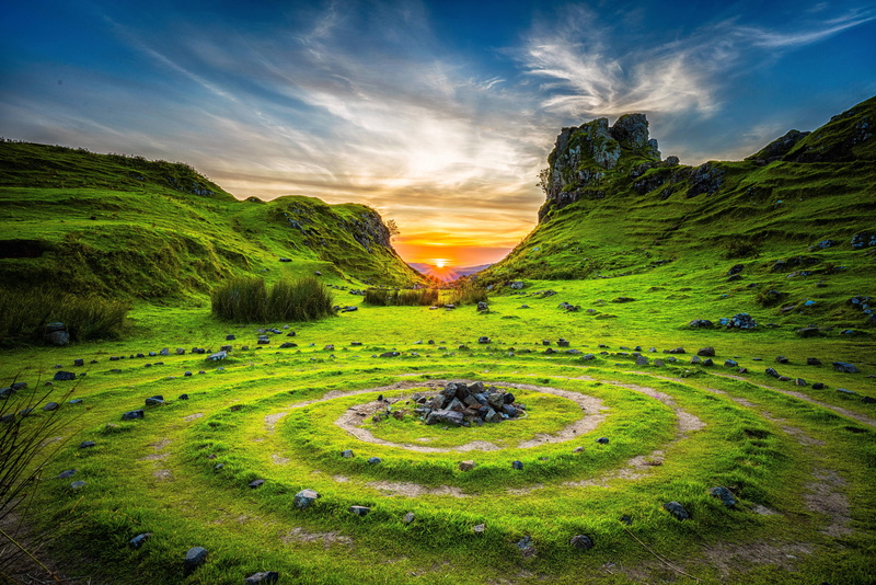 8K, stone, history, concentric, circles, mystery, cult