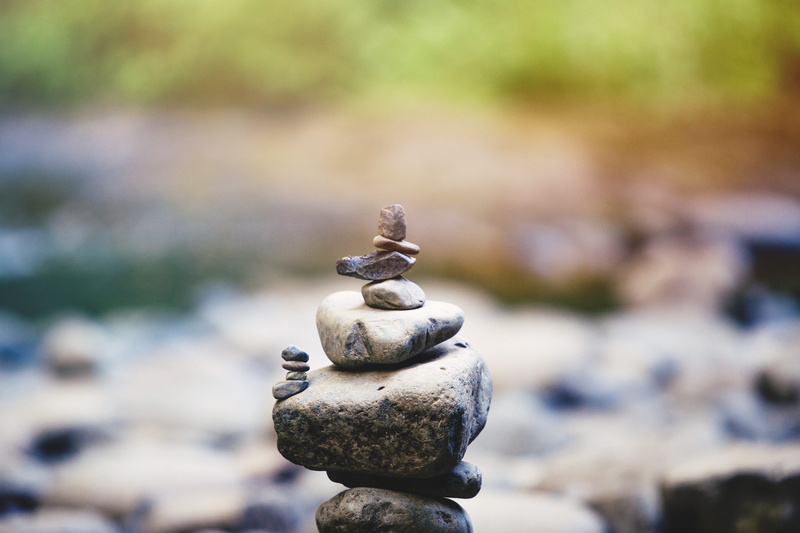 focus on foreground, day, nature, balance, creativity, no people, sunlight, stack, sculpture, representation, statue, art and craft, pebble, stones, 4K