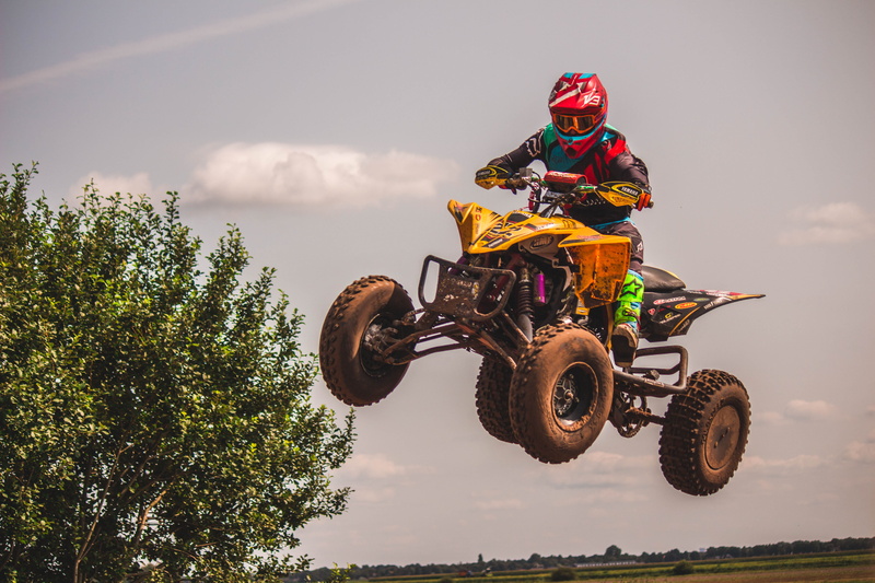 helmet, motocross, quad, quadracing, day, skill, racing, one person, sky, teamtwentytwo, riding, black, tree, dirt, outdoors, motorcycle, sports helmet