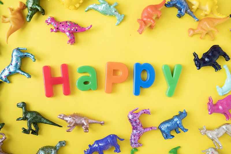 collection, objects, capital letter, animal representation, toy, western script, prehistoric, word, colorful, plastic, hippopotamus, extinct, multi colored