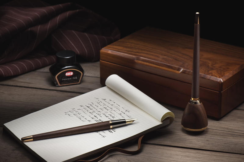 brown, table, no people, pen, ink, paper, publication, indoors, education, furniture, 2K, still life, glasses, communication, page, Notepad, text, group of objects