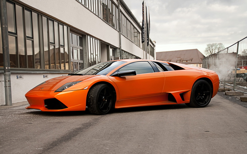 lp, Supercar, View, murcielago, Side, Orange, 2K, Lamborghini