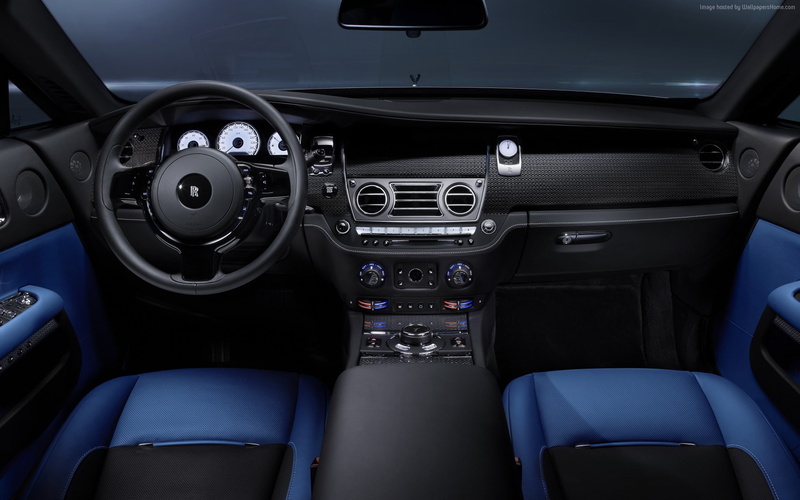 1080P, Geneva Auto Show 2016, luxury cars, Rolls-Royce Wraith " Black Badge", interior