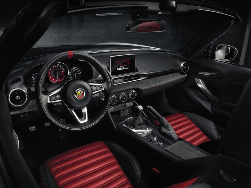 Geneva Auto Show 2016, 4K, Fiat 124 Spider Abarth, interior