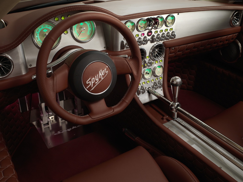 dashboard, speedometer, car interior, Spyker C8 Preliator, travel, land vehicle, gearshift, vehicle interior, transportation, control, shape, 4K, car