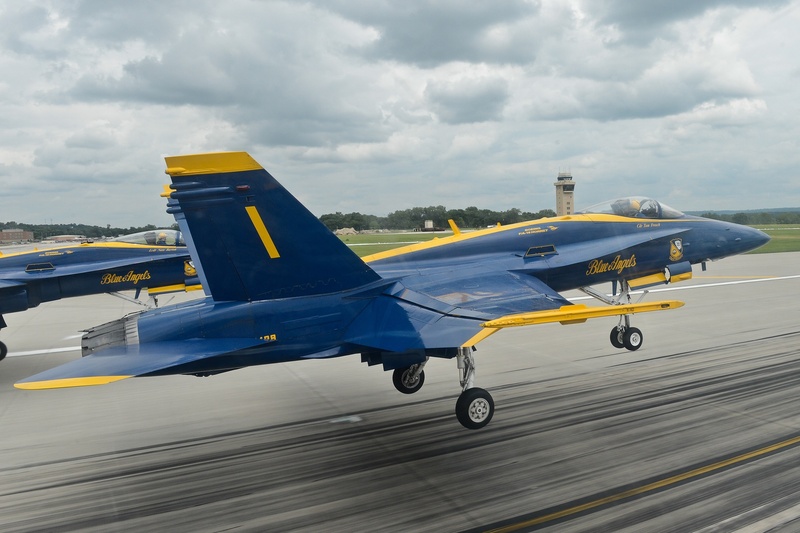 no people, precision, military, fighters, air vehicle, aerospace industry, yellow, airport runway, aircraft, demonstration, sky, show, transportation, commercial airplane