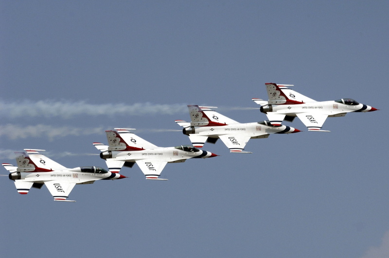 learning, us air force, motion, outdoors, day, army, military, formation flying, air vehicle, cooperation, airplanes, jets, 1080P, mode of transportation