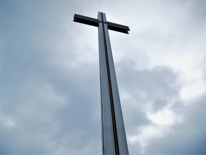no people, outdoors, cloud - sky, faith, jesus, prayer, 5K, church, belief, sunlight, bible, believe, mental, blue, pole, christ, sky, day, architecture