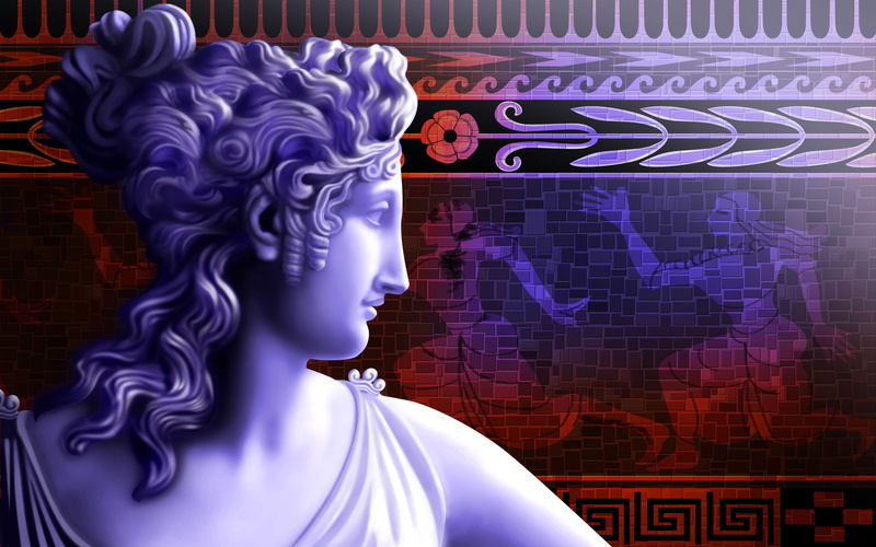 1080P, nation culture, mural, Aphrodite, goddess, patterns, Venus, Greece