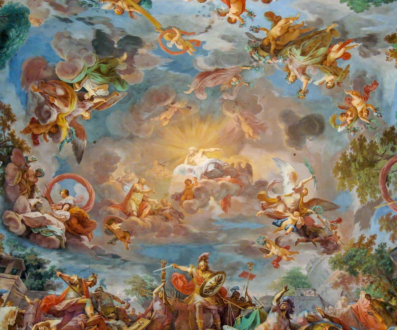school of fish, beauty in nature, no people, animal, underwater, group of animals, fish, sea, rome, borghese, swimming, invertebrate, mural, marine, nature