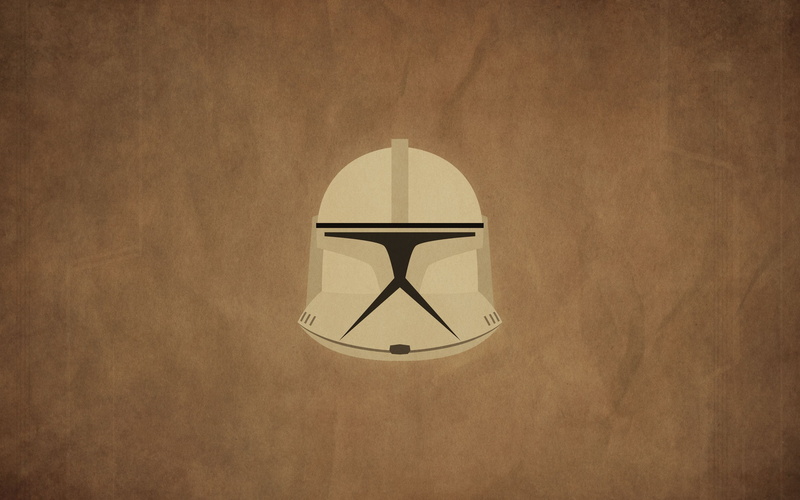 science fiction, 2K, beige background, beige, minimalism, movies, helmet, clone trooper, Star Wars