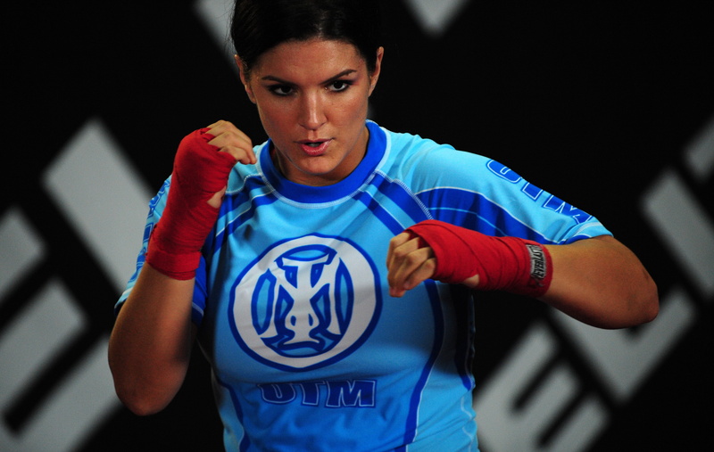 mma, 4K, hand wraps, Gina Carano, brown eyes, brunette