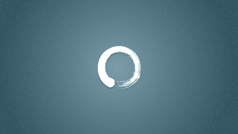 abstract digital art circle brush zen minimalism koan sound, 1080P