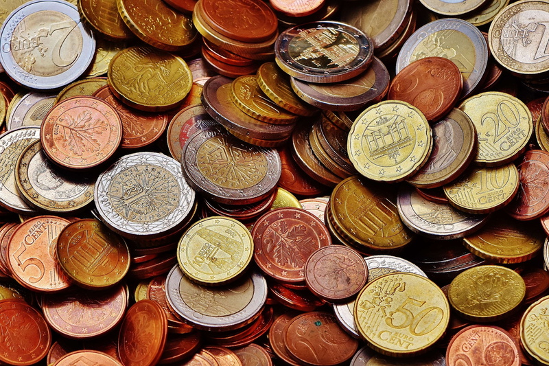 wealth, variation, euro cents, still life, abundance, metal money, high angle view, choice, finance and economy, coins, coin, specie, no people, business