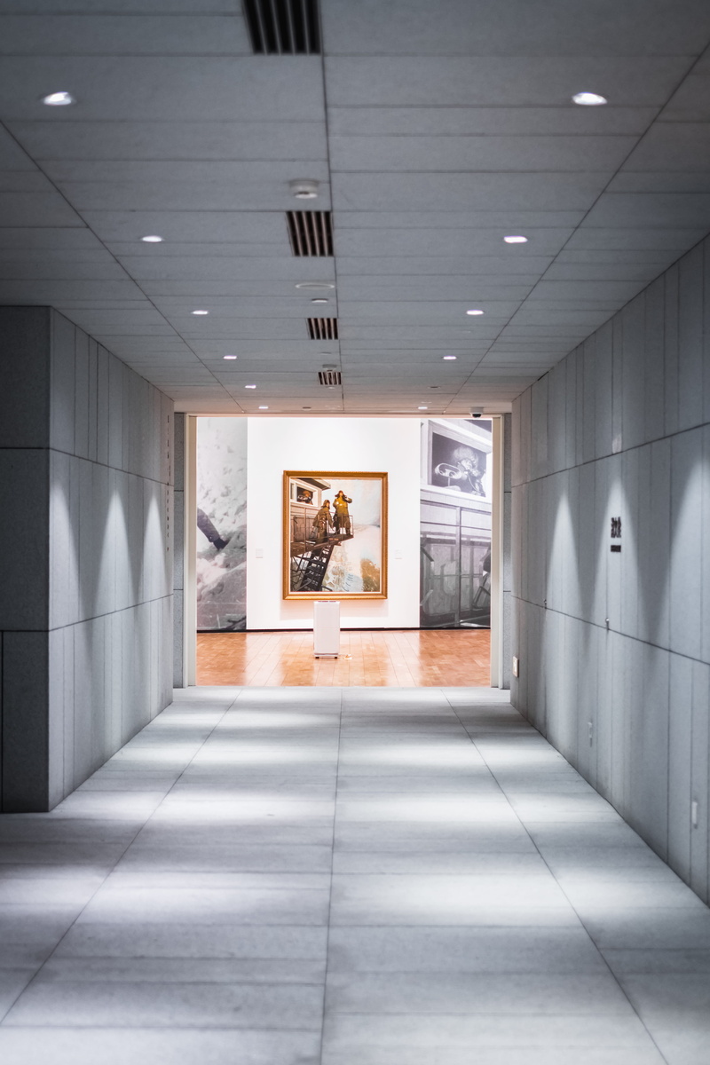 lighting, tiled floor, crypt, no people, corridor, ceiling, lobby, interior design, the way forward, lighting equipment, woman, flooring, tile, indoors