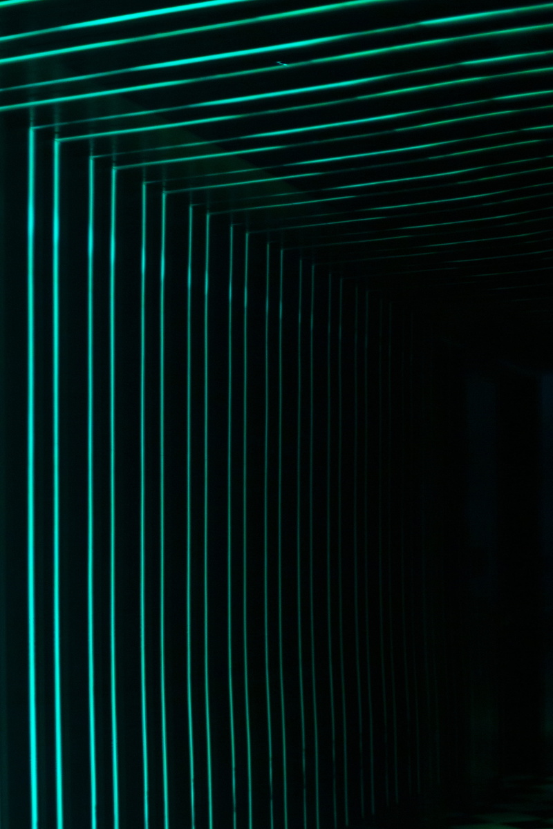 lobby, abstract, door, wall - building feature, lights, repetition, night, in a row, graphics, pattern, art, indoors, neon, hotel, united states