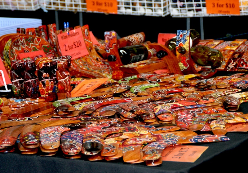 2K, focus on foreground, choice, victoria market, abundance, high angle view, australia, color, price tag, lot, indoors, clothes, retail display, food and drink