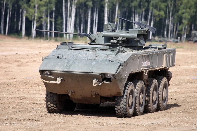 THE BMP-K-17, Wheeled infantry fighting vehicle, Boomerang, Forum «ARMY 2017», Vitaly V. Kuzmin, 1080P, manned combat unit Б05Я01 Berezhok, on the platform 7829 " boomerang"