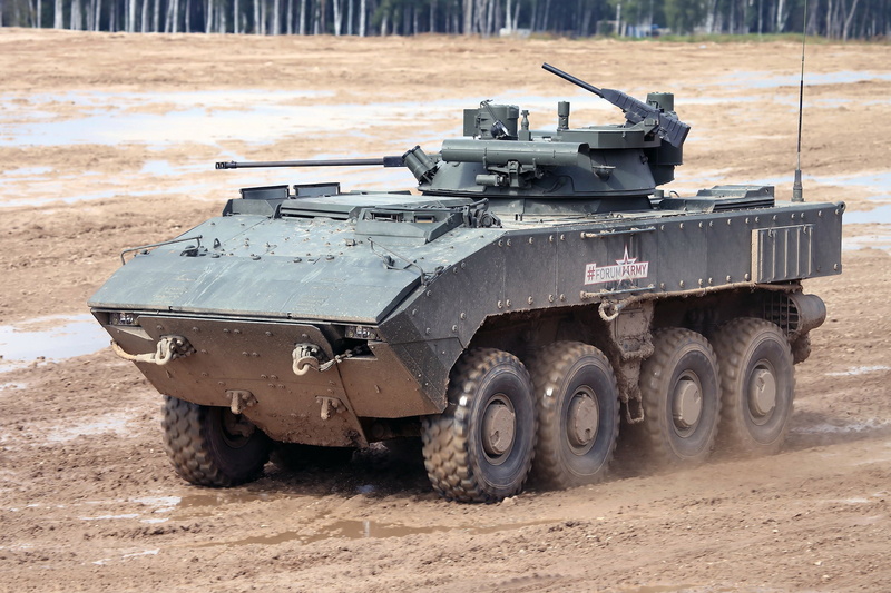 1080P, Wheeled infantry fighting vehicle, on the platform 7829 " boomerang", Boomerang, manned combat unit Б05Я01 Berezhok, Forum «ARMY 2017», Vitaly V. Kuzmin