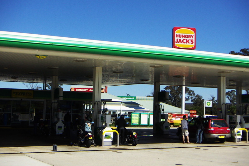1080P, group of people, travel, built structure, western script, patrol, hungry jack, station, communication, text, australia, gases, land vehicle, signage