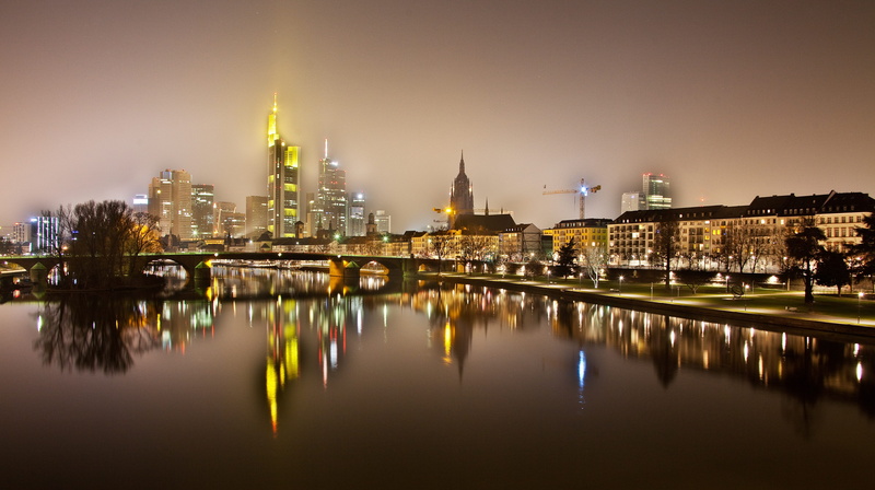 blue hour, bridge window, port, germany, darkness, web, illuminated, cityscape, modern, nature, 5K, chimney, outdoors, water, night photograph, bank, river
