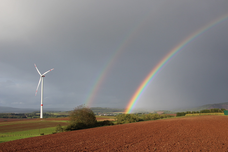 environmental conservation, thunderstorm, natural phenomenon, spectrum, field, rainbow colors, fuel and power generation, meteorological phenomenon, weather mood