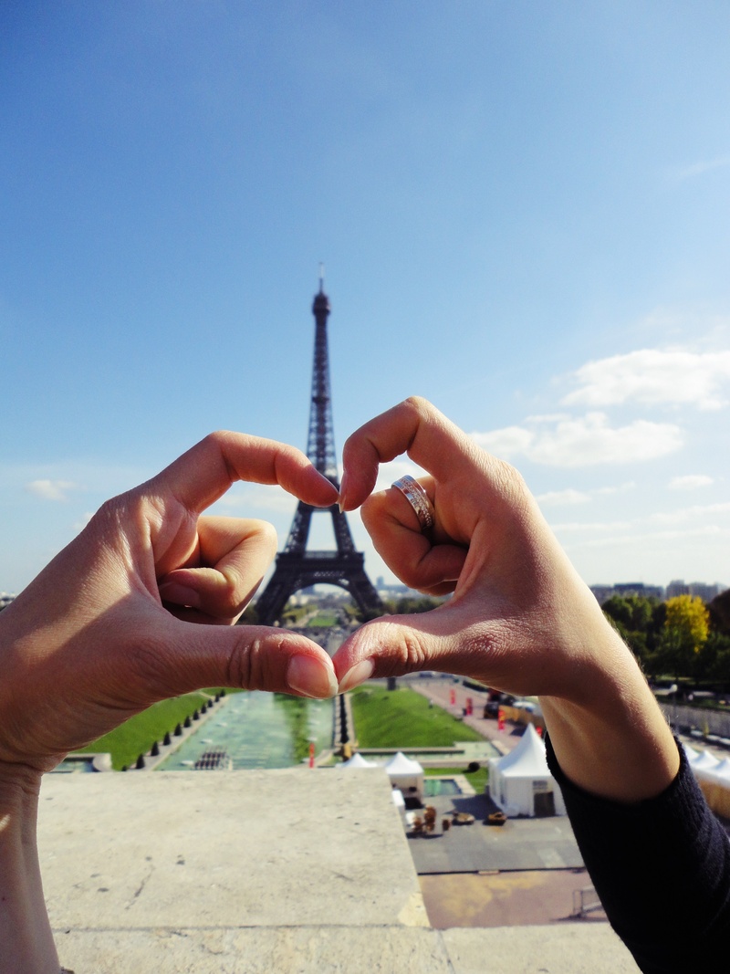 tower, architecture, heart shaped, day, real people, personal perspective, human finger, leisure activity, romance, human hand, photography, couple, holding