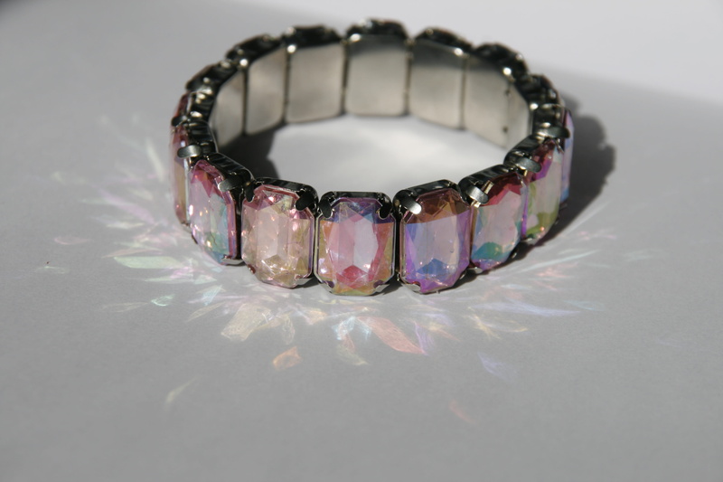 rainbow, pink, wrist, still life, indoors, diamond ring, craft, day, female, jewelry, diamond - gemstone, cheerful, colored, beaded, white background, creativity
