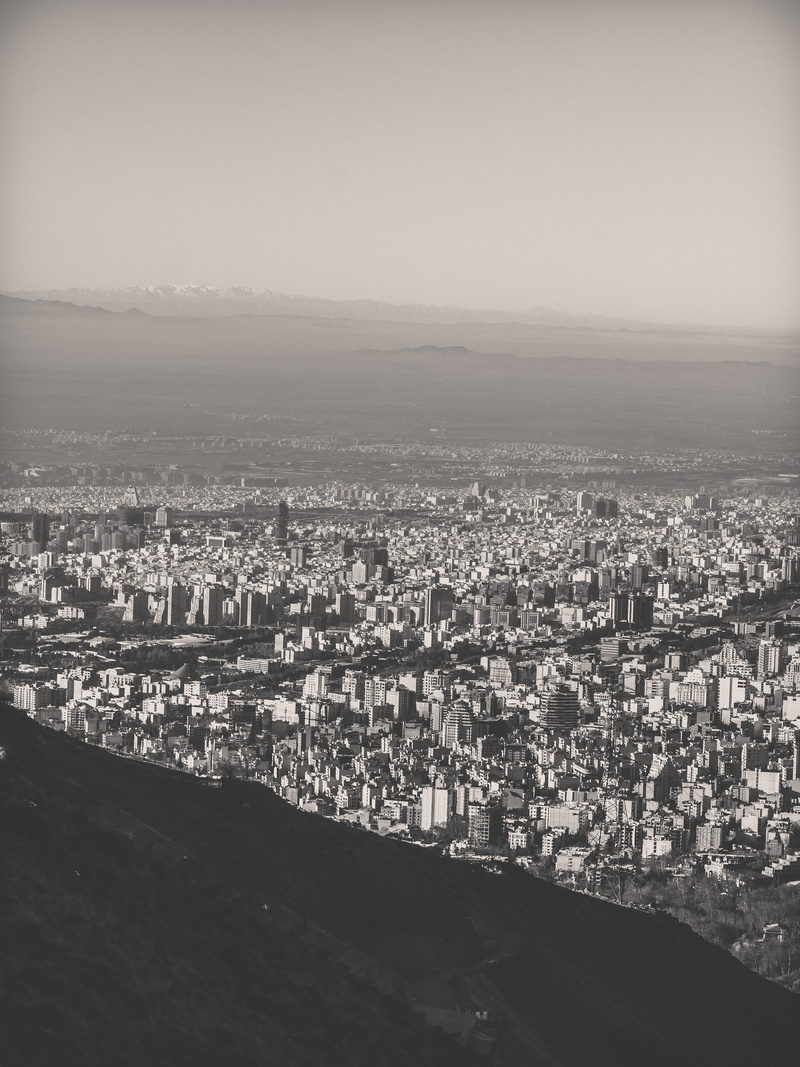 day, outdoors, crowd, architecture, travel destinations, crowded, residential district, cityscape, building, built structure, BlackandWhite, nature, Tehran
