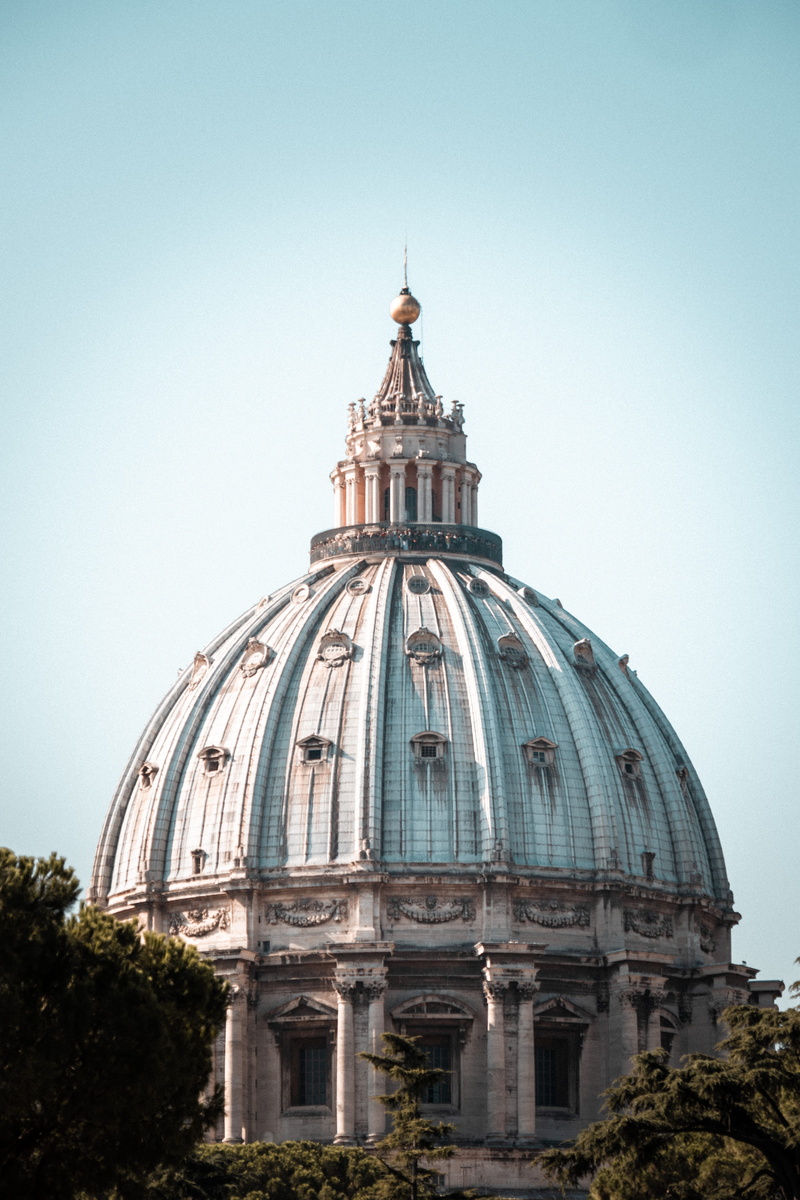 spire, vatican city, low angle view, architecture, st, città del vaticano, building, place of worship, cupola, sun, church, no people, spirituality, roma