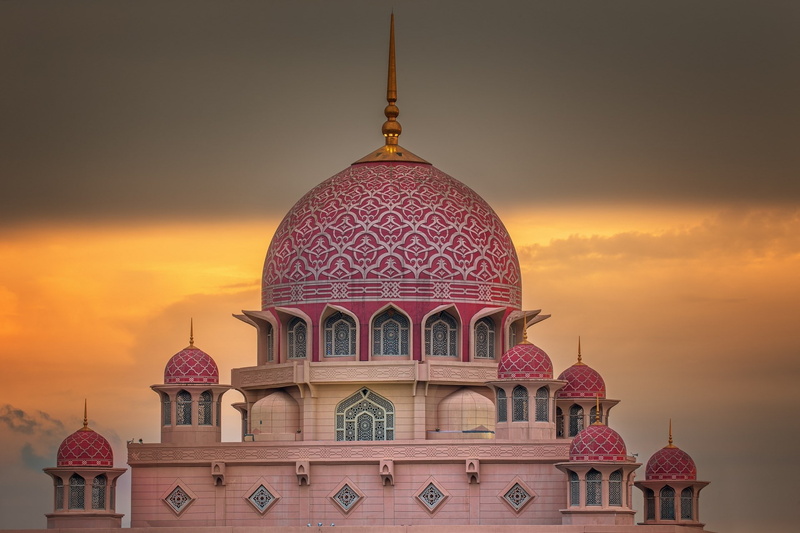 building exterior, dome, place of worship, outdoors, travel destinations, spire, architecture, sunset, spirituality, tourism, 1080P, city, religion, building