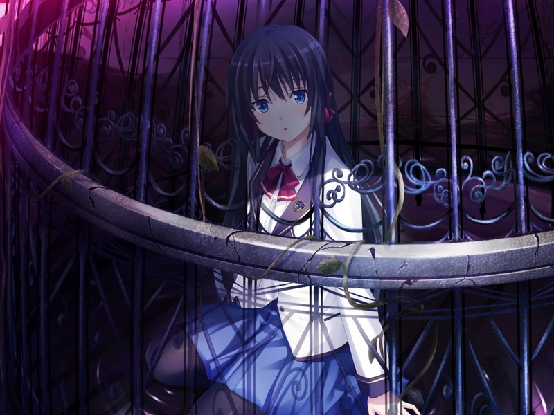 art, game, 720P, Blue Eyes, Black Hair, cg, blue, hd, hair, long hair, d, game cg, eyes, abstract, seifuku, black, long