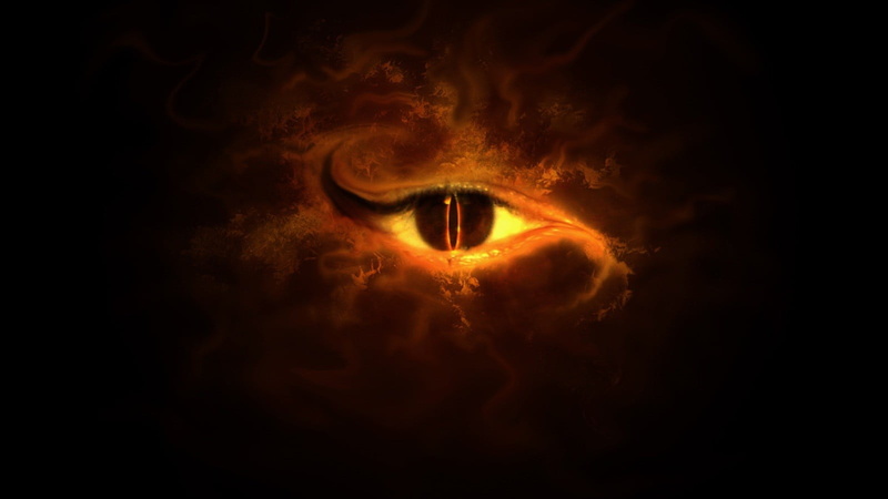 eyebrow, watching, 720P, eyeball, people, sensory perception, iris - eye, fear, adult, looking at camera, dark, portrait, eyesight, mystery, digital, body part