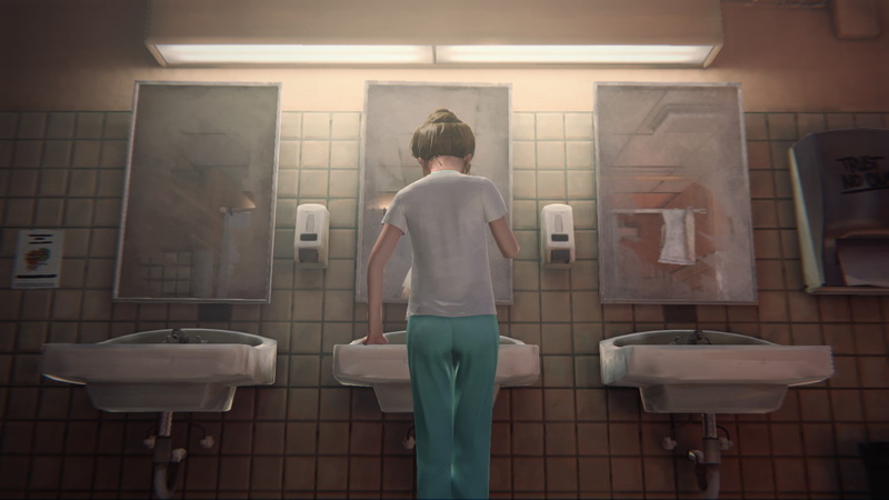 casual clothing, domestic room, real people, flooring, domestic bathroom, full length, architecture, sink, hygiene, three quarter length, Kate Marsh, bathroom