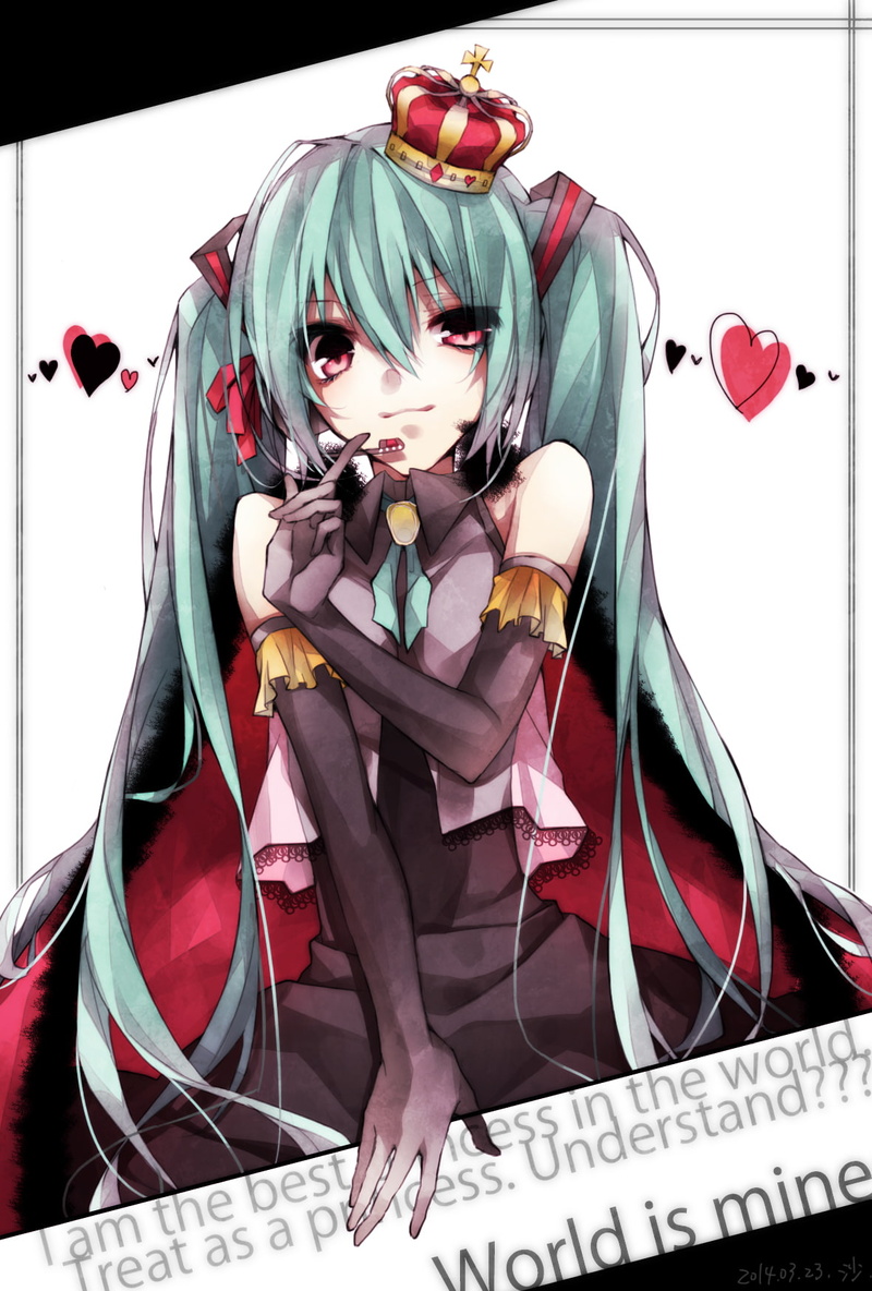 front view, portrait, beauty, beautiful woman, young adult, lifestyles, one person, adult, Hatsune Miku, red, females, indoors, fashion model, Hatsune Miku Append
