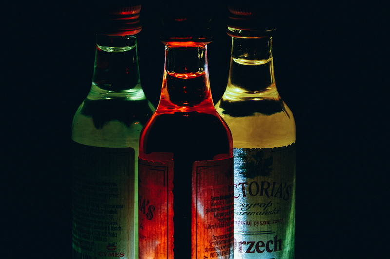 5K, color, container, three, cocktail party, refreshment, cocktail glass, text, bottles, assorted, liquid, glass - material, alcoholic drinks, wine bottle