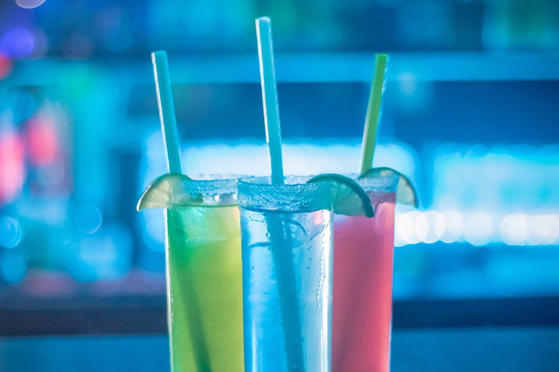 liquid, sweet, focus on foreground, party, freshness, blue, food and drink, beekeeping, alcoholic, clear, filled, cocktail, glasses, food, alcohol, refreshment