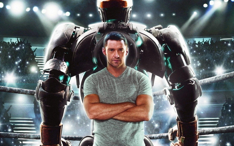 real, 1080P, jackman, movies, hugh, steel