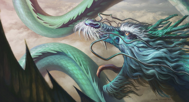 fantasy art, 1080P, chinese dragon, dragon, artwork