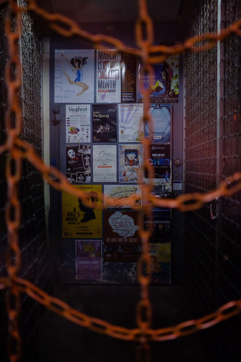 telephone, posters, trapped, connection, person, poster, urban, contemporary, barrier,, focus on background, boundary, chainlink fence
