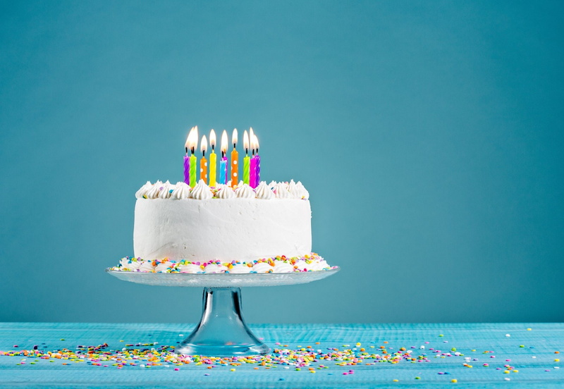 Holiday, Birthday, Confetti, Candle, Cake, Cream, 1080P