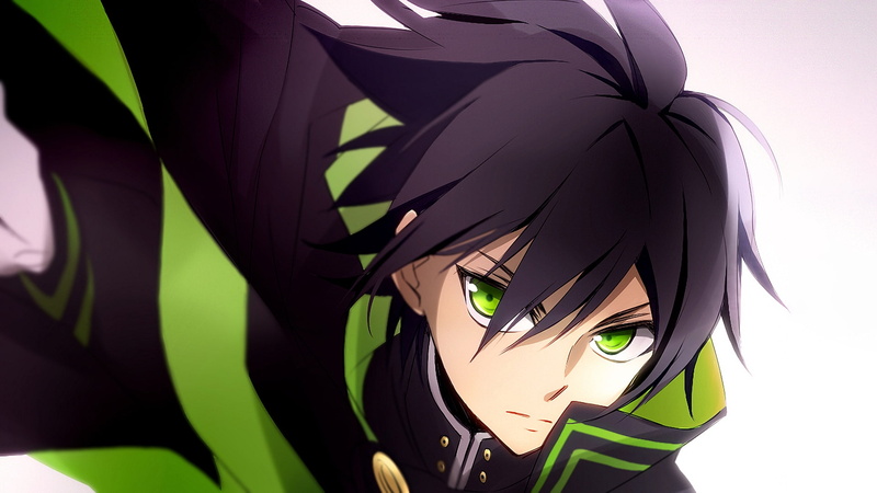 nature, human hair, representation, close-up, adult, Anime, beautiful woman, green eyes, indoors, human body part, females, hairstyle, owari no seraph