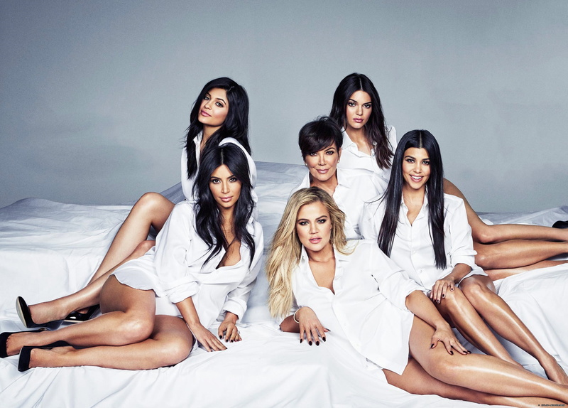 black hair, kourtney kardashian, beautiful woman, young women, kylie jenner, bed, khloe kardashian, positive emotion, emotion, furniture, beauty, 1080P